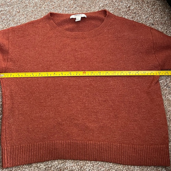 Forever 21 Rust Medium Cropped Sweater with Bow Details - Picture 8 of 10